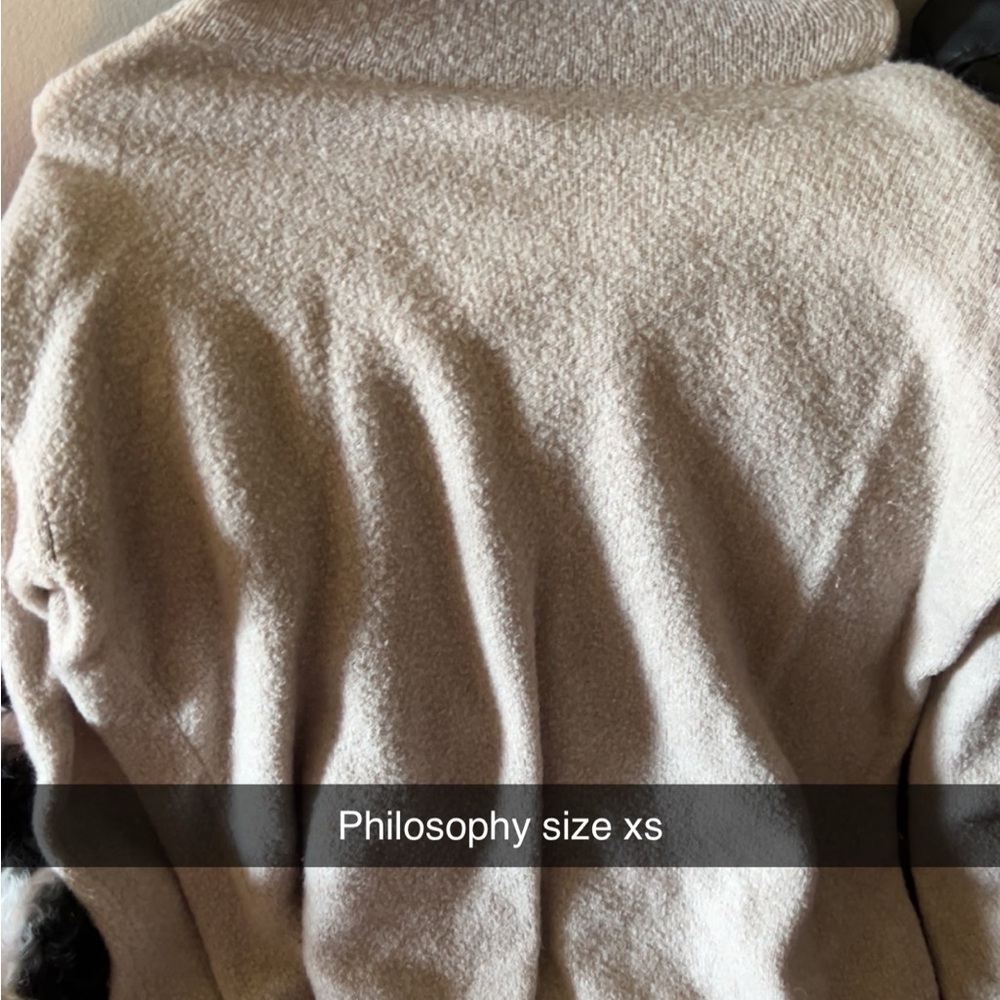Philosophy Cream Sweater - XS